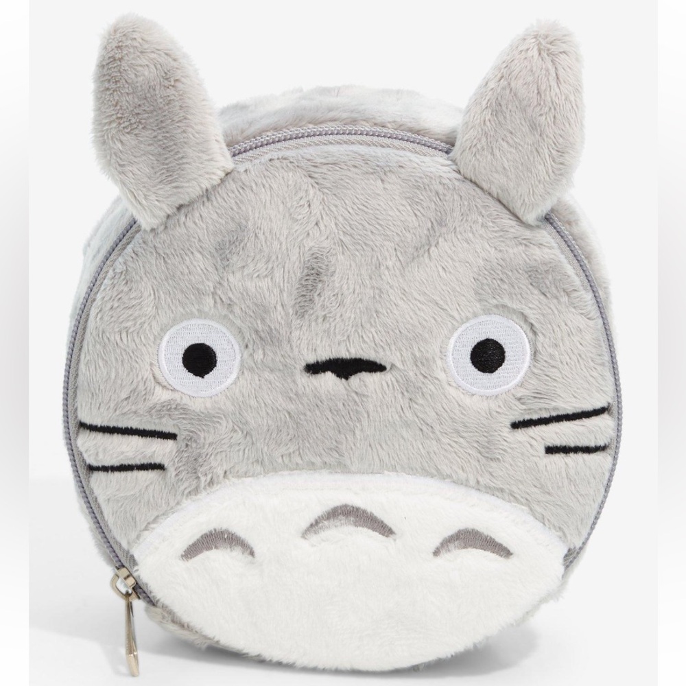 Studio Ghibli My Neighbor Totoro Figuralโ Fuzzy Makeup Bag Hot Topic